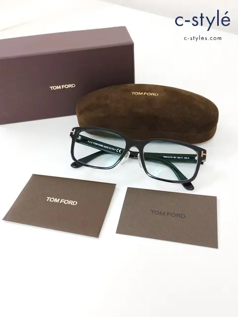 TOM FORD トムフォード メガネ 55□17 145 0 ブラック TF5313-F-B 001 イタリア製
