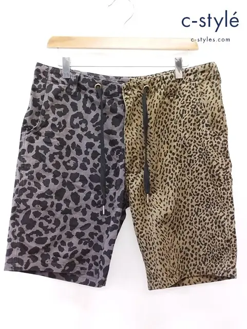 LEFLAH レフラー ショートパンツ L マルチカラー レオパード 総柄