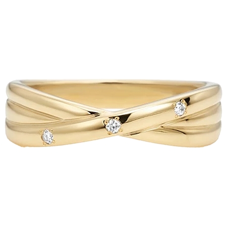 EAU DOUCE4℃(オデュースヨンドシー) K18イエローゴールド リング