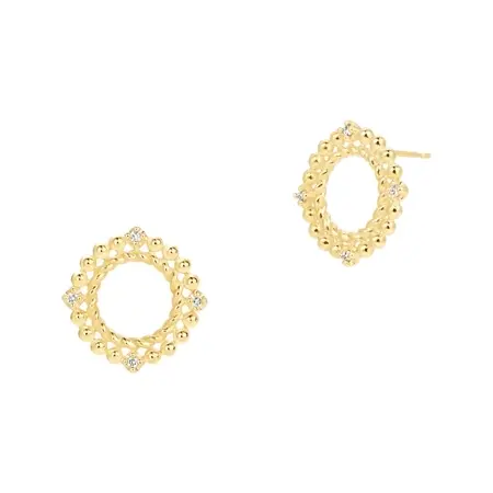 EAU DOUCE4℃(オデュースヨンドシー) K10イエローゴールド ピアス