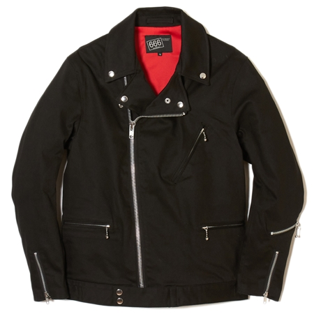 666 ORIGINAL CLOTHING(トリプルシックスオリジナルクロージング) コットン バイカー フロントフラップ ライダースジャケット