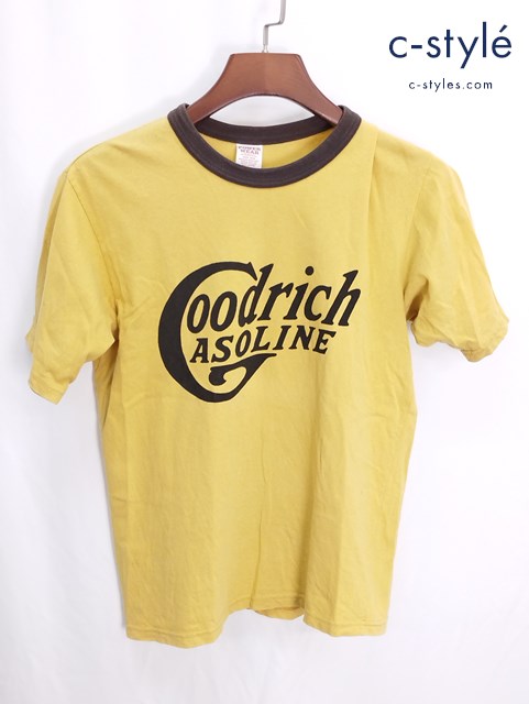 FREEWHEELERS POWER WEAR パワーウェア Goodrich OIL Co. Tシャツ S イエロー系 半袖