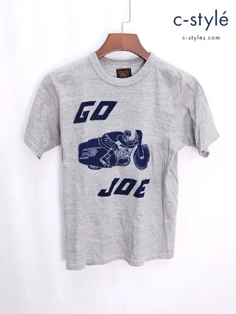 FREEWHEELERS POWER WEAR パワーウェア GO JOE Tシャツ S グレー 半袖 バイク