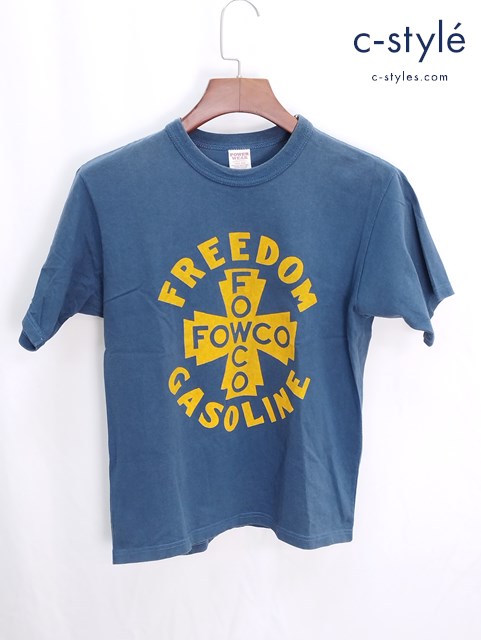 FREEWHEELERS POWER WEAR パワーウェア FREEDOM GARAGE AUTO OIL Tシャツ S ブルー系 半袖