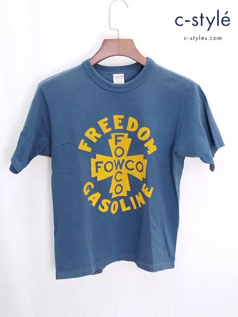 FREEWHEELERS POWER WEAR パワーウェア FREEDOM GARAGE AUTO OIL Tシャツ S ブルー系 半袖