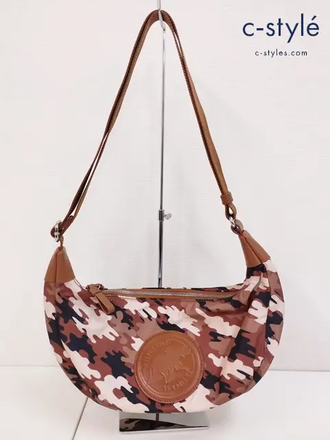 HUNTING WORLD ハンティングワールド ショルダーバッグ ボディバッグ マルチカラー カモフラージュ 迷彩柄