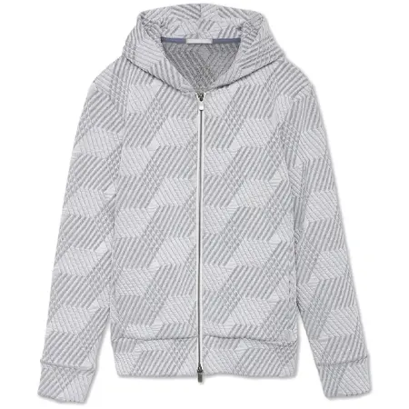 HIGH STREET(ハイストリート) キルトジャガードZipパーカー