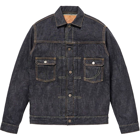 桃太郎ジーンズ(モモタロウジーンズ) 銅丹レーベル MJ2103 銅丹特濃インディゴブルー・ダブルポケットデニムジャケット