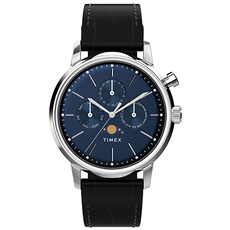 TIMEX(タイメックス) マーリン クォーツ ムーンフェイズ　ブルー