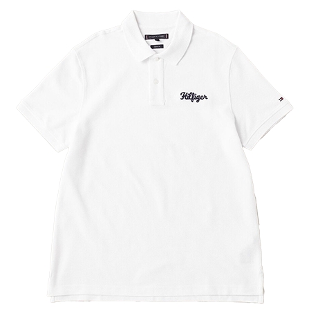 TOMMY HILFIGER(トミーヒルフィガー) ポロシャツ ヒルフィガーチェーンステッチレギュラーポロシャツ