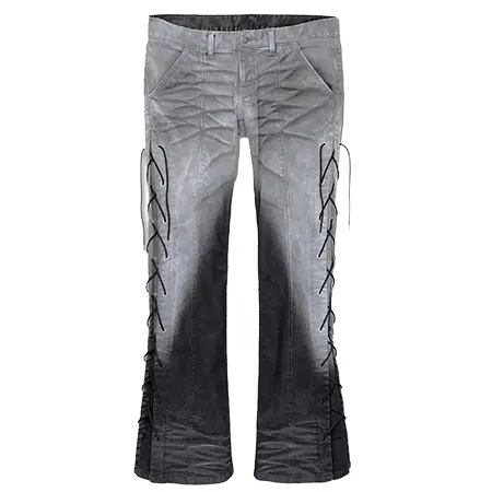 TORNADO MART(トルネードマート) デニム グラデレースアップベルボトム