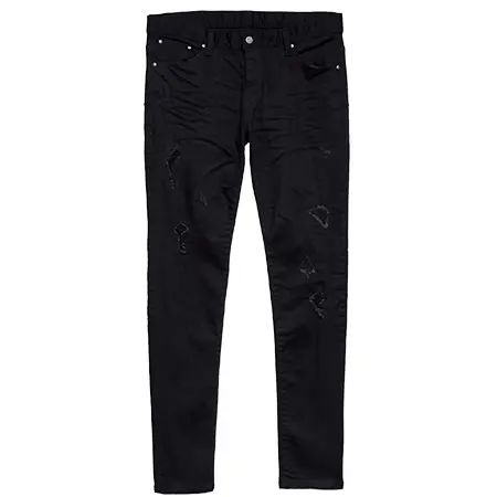 TORNADO MART(トルネードマート) デニム リメイクブラックスキニーデニム