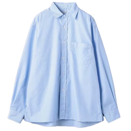 UNITED ARROWS(ユナイテッドアローズ) シャツ アルモ ピンストライプ レギュラーカラー シャツ