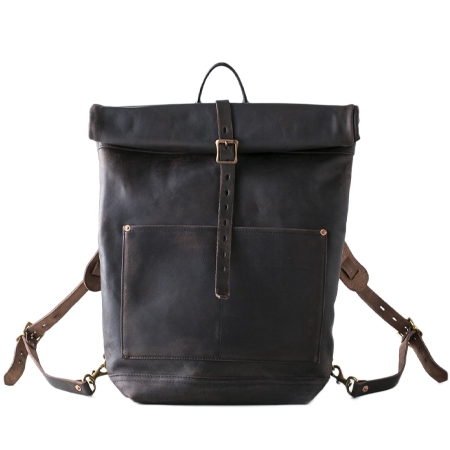 vasco(ヴァスコ) バッグパック･リュック LEATHER ROLL TOP RUCKSACK