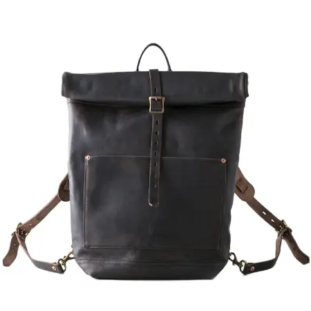 vasco(ヴァスコ) バッグパック･リュック LEATHER ROLL TOP RUCKSACK