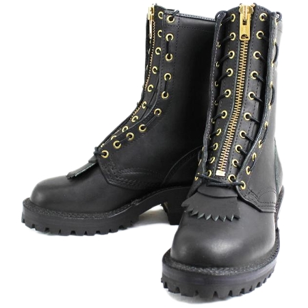 WESCO(ウエスコ) ジョブマスター Blackブラック Leather Lining 10height #100sole Heels 2 Lifts Highter Lace in Zipper JM30