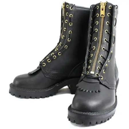 WESCO(ウエスコ) ジョブマスター Blackブラック Leather Lining 10height #100sole Heels 2 Lifts Highter Lace in Zipper JM30