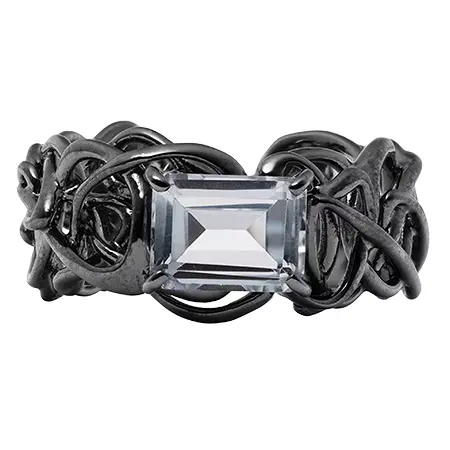 Yohji Yamamoto by RIEFE(ヨウジヤマモト バイ リーフェ) SV/TOPARDS BRH AMI TOPAZ RING