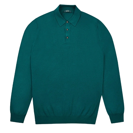 ZANONE(ザノーネ) ポロシャツ フレックスウール・スリムフィットポロ – パイングリーン