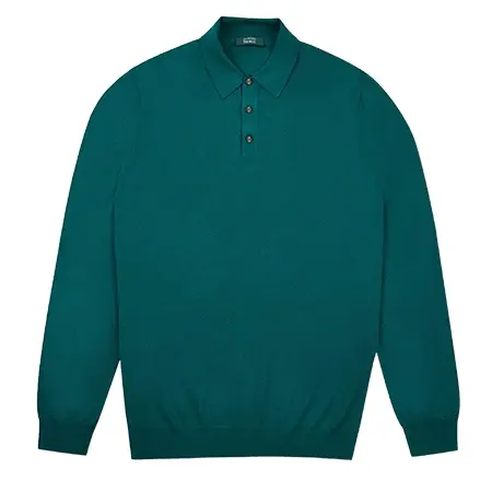 ZANONE(ザノーネ) ポロシャツ フレックスウール・スリムフィットポロ – パイングリーン