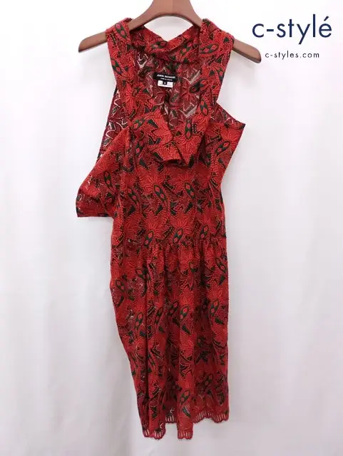JUNYA WATANABE COMME des GARCONS ジュンヤワタナベ コムデギャルソン ワンピース S オレンジ系 刺繍