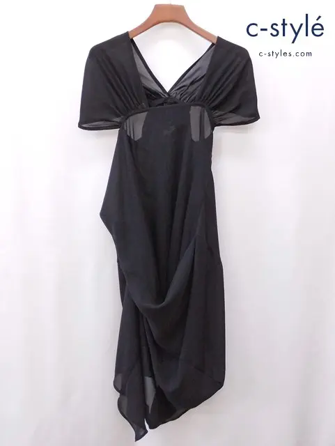 JUNYA WATANABE COMME des GARCONS ジュンヤワタナベコムデギャルソン ワンピース XS ブラック JD-O020