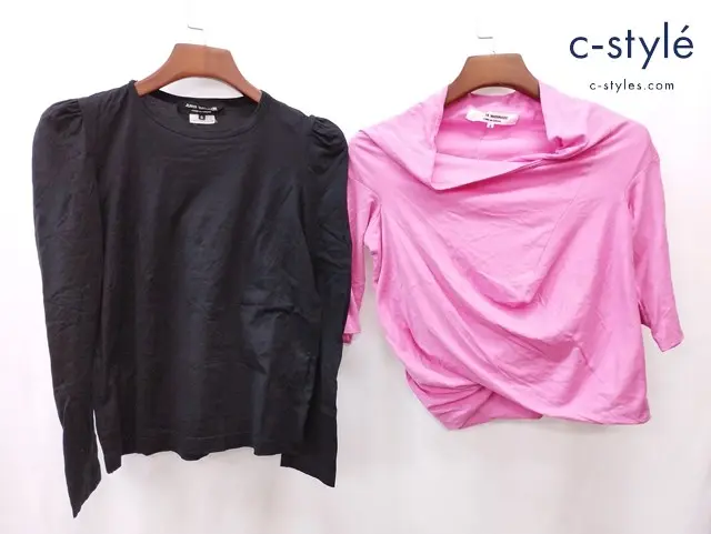 JUNYA WATANABE COMME des GARCONS ジュンヤワタナベコムデギャルソン S ブラック ピンク 長袖 半袖