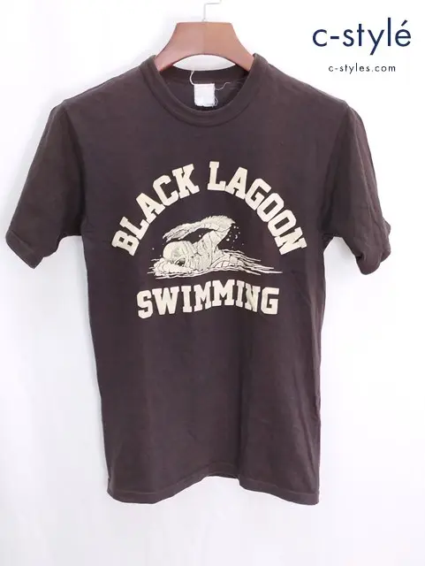 POWER WEAR パワーウェア BLACK LAGOON SWIMMING Tシャツ 茶系 半袖 / FREEWHEELERS