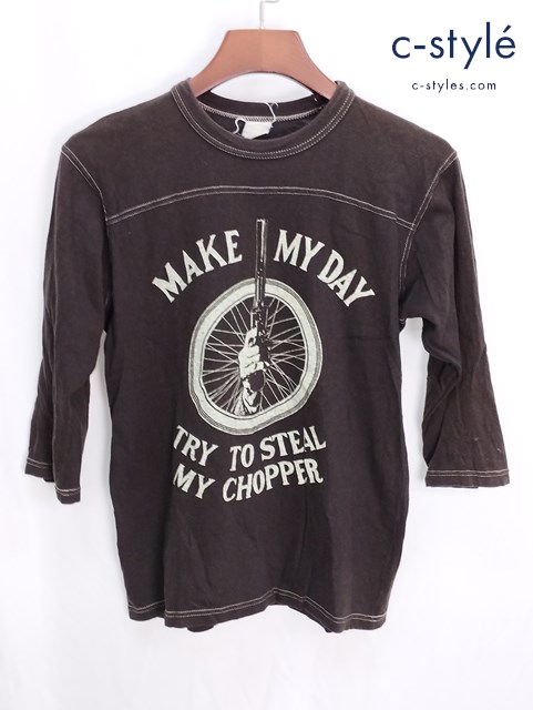 POWER WEAR パワーウェア MAKE MY DAY Tシャツ ブラウン / FREEWHEELERS フリーホイーラーズ