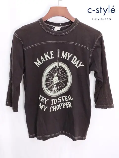 POWER WEAR パワーウェア MAKE MY DAY Tシャツ ブラウン / FREEWHEELERS フリーホイーラーズ