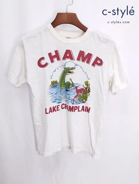 POWER WEAR パワーウェア LAKE CHAMPLAIN Tシャツ S ホワイト / FREEWHEELERS フリーホイーラーズ