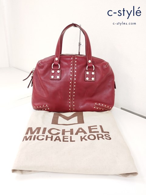 MICHAEL KORS マイケルコース ハンドバッグ レッド ミニボストンバッグ