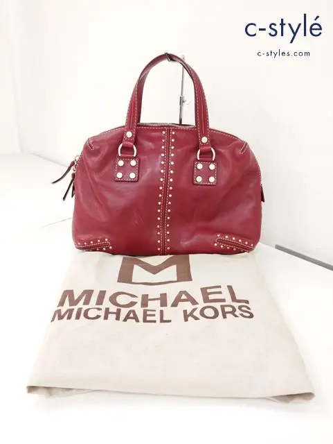 MICHAEL KORS マイケルコース ハンドバッグ レッド ミニボストンバッグ