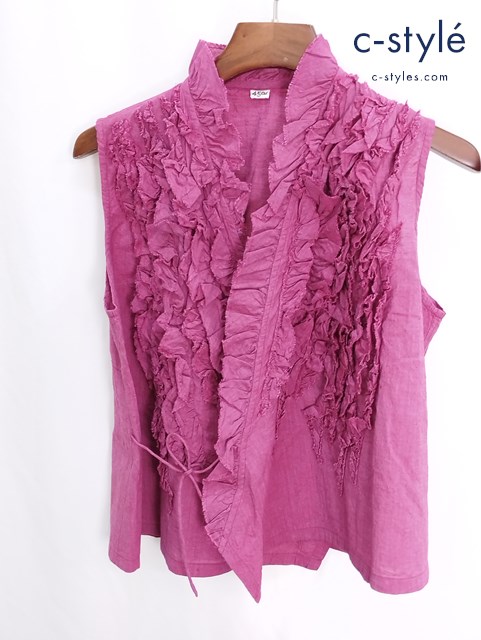 45R フォーティーファイブアール インドカディのLeiLeiノースリーブトップ 2 ピンク系 レディース