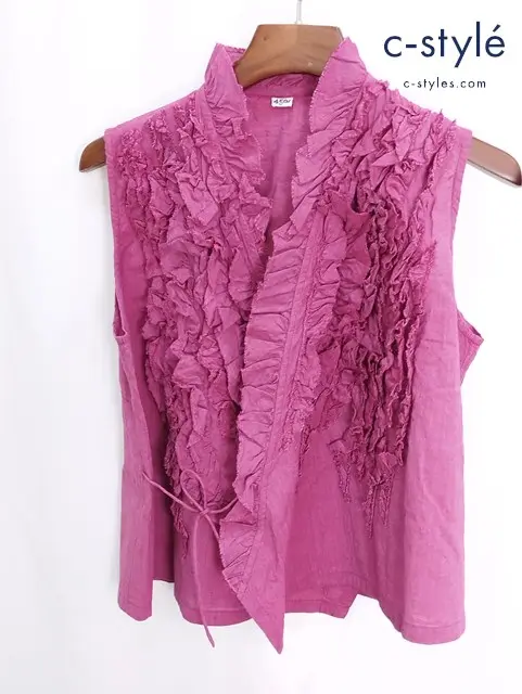 45R フォーティーファイブアール インドカディのLeiLeiノースリーブトップ 2 ピンク系 レディース