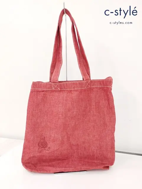 45R フォーティーファイブアール 2WAYショルダートートバッグ シャンブレーの45星バッグ レッド系