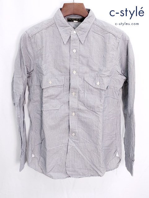 GREAT LAKES GMT.MFG.CO. ストライプシャツ 14 グレー系 長袖 / FREEWHEELERS フリーホイーラーズ