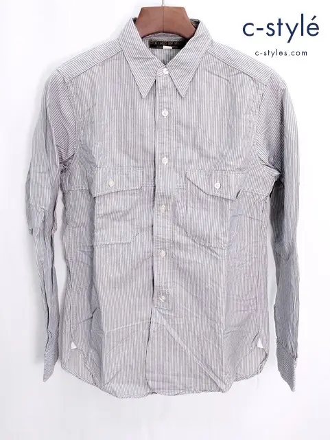 GREAT LAKES GMT.MFG.CO. ストライプシャツ 14 グレー系 長袖 / FREEWHEELERS フリーホイーラーズ