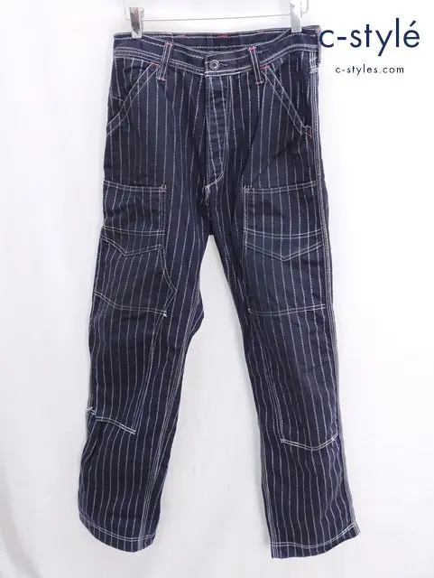 UNION SPECIAL OVERALLS ウォバッシュ ペインター パンツ 30 ネイビー系 デリックマン オーバーオールズ