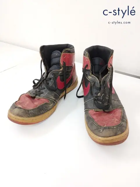 NIKE ナイキ AIR JORDAN エアジョーダン 1 スニーカー 赤×黒 韓国製 850911BY 1985年 ヴィンテージ
