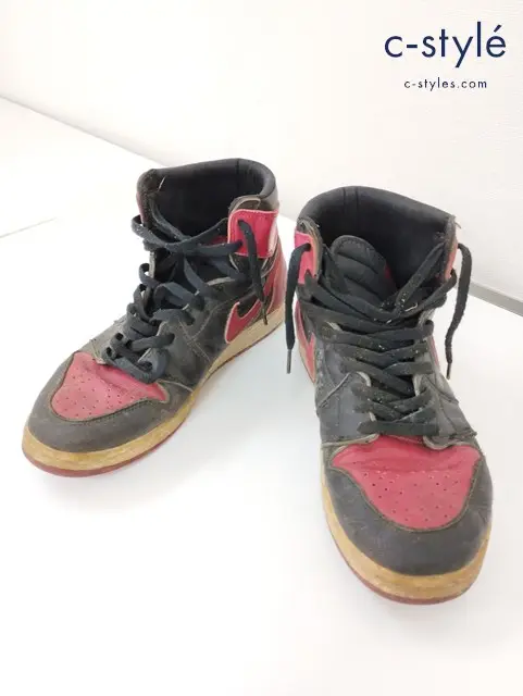 NIKE ナイキ AIR JORDAN エアジョーダン 1 スニーカー 27cm 赤×黒 941012Y3 1994年 復刻