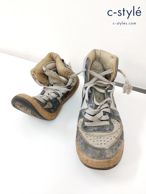 NIKE ナイキ TERMINATOR HI スニーカー 10 グレー×ネイビー 850709 TY 韓国製 ターミネーター 85年