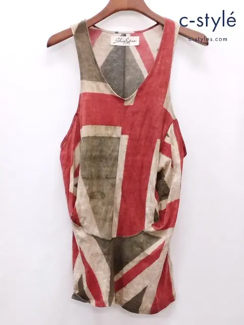 SHARE SPIRIT シェアースピリット タンクトップ 36 マルチカラー コットン