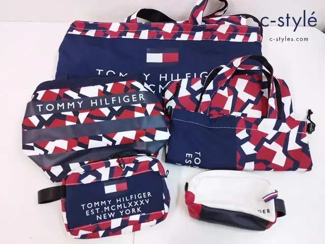 TOMMY HILFIGER GOLF トミーヒルフィガーゴルフ トートバッグ 保冷バッグ ポシェット 計5点