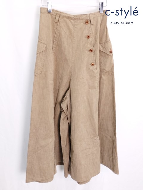 45R フォーティーファイブアール ワイドパンツ 2 ブラウン系 5084901 COTTON100％ 日本製 レディース