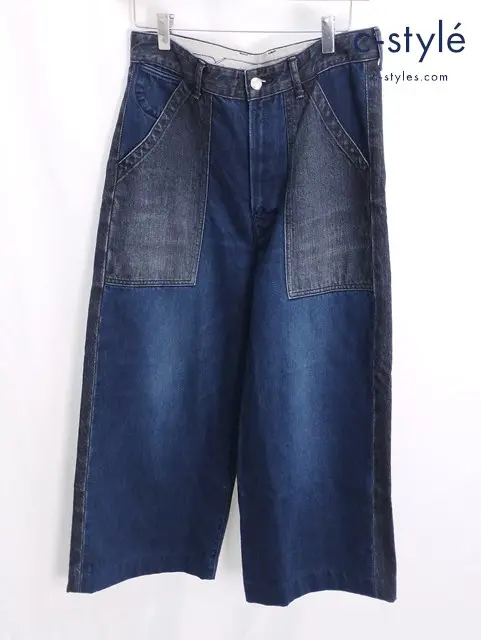 45R フォーティーファイブアール デニムのペインターパンツ 2 インディゴ×ブラック レディース