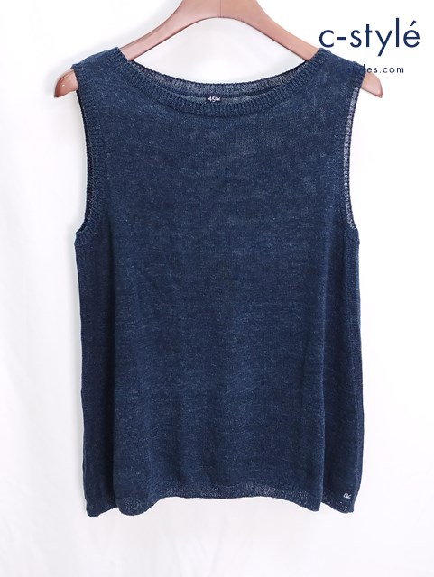 45R フォーティーファイブアール ギマニットベスト 3 ネイビー 5068062 綿100％ 日本製 レディース