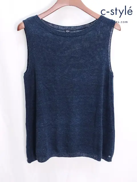 45R フォーティーファイブアール ギマニットベスト 3 ネイビー 5068062 綿100％ 日本製 レディース