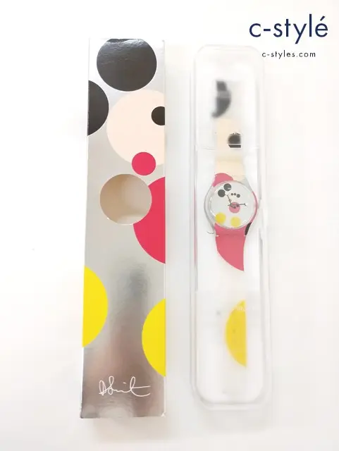 SWATCH×DAMIEN HIRST 腕時計 クォーツ ミラースポットミッキー マルチカラー SUOZ290S 90周年 世界限定