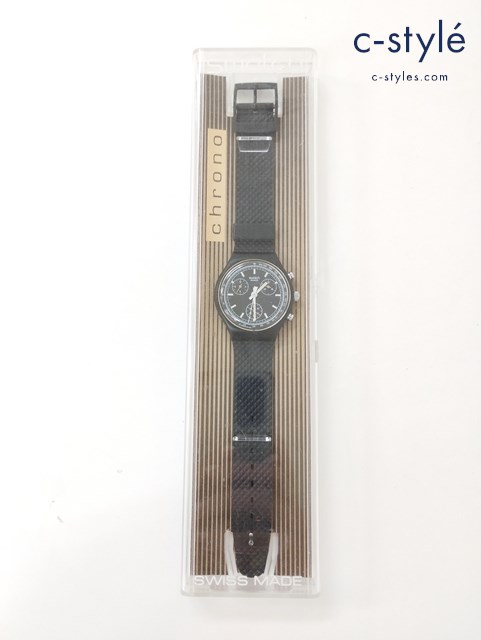 SWATCH スウォッチ 腕時計 クォーツ クロノ ブラック SCB 100 BLACK FRIDAY ブラックフライデー